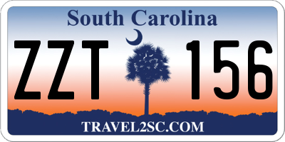 SC license plate ZZT156