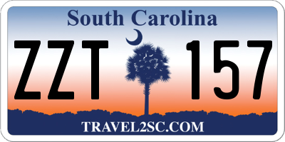 SC license plate ZZT157