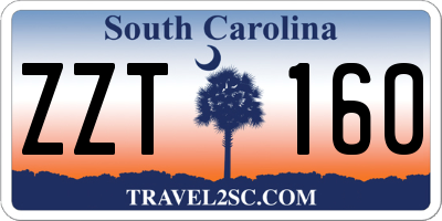 SC license plate ZZT160