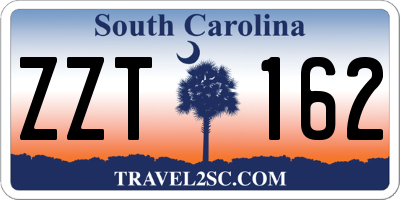 SC license plate ZZT162