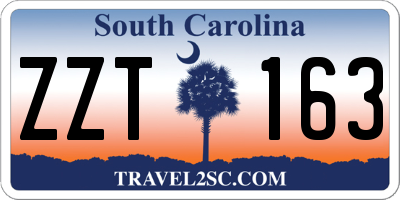 SC license plate ZZT163