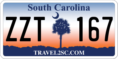SC license plate ZZT167