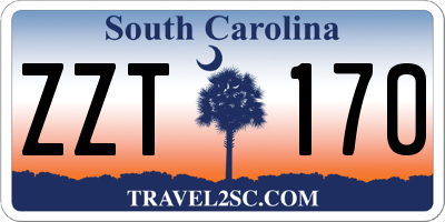 SC license plate ZZT170