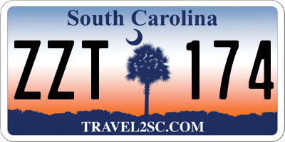 SC license plate ZZT174