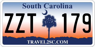 SC license plate ZZT179