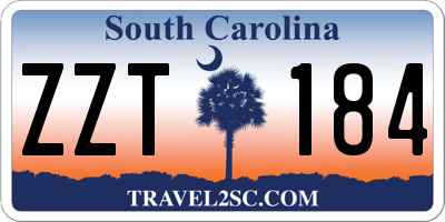 SC license plate ZZT184
