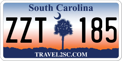 SC license plate ZZT185