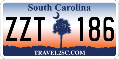SC license plate ZZT186