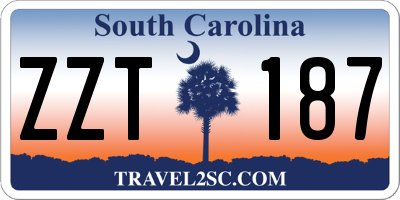 SC license plate ZZT187