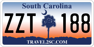 SC license plate ZZT188