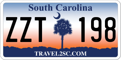 SC license plate ZZT198