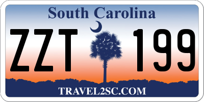SC license plate ZZT199