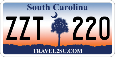 SC license plate ZZT220