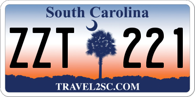 SC license plate ZZT221