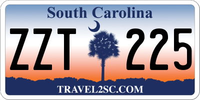 SC license plate ZZT225