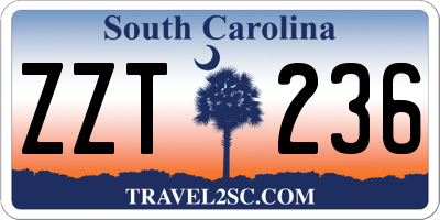 SC license plate ZZT236