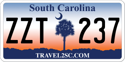 SC license plate ZZT237