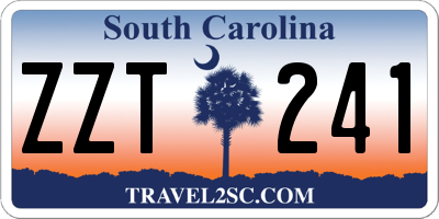 SC license plate ZZT241