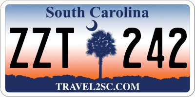 SC license plate ZZT242