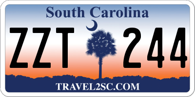 SC license plate ZZT244