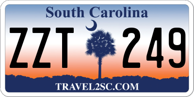 SC license plate ZZT249
