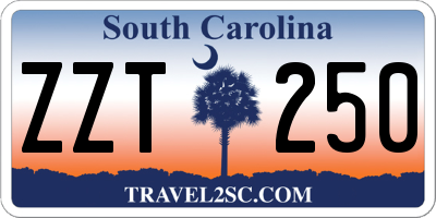SC license plate ZZT250