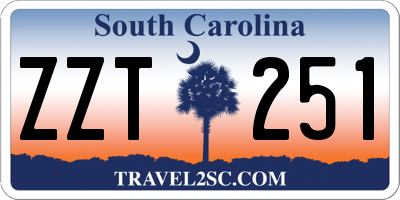 SC license plate ZZT251