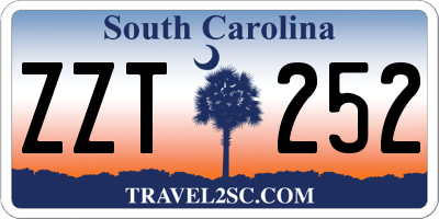 SC license plate ZZT252