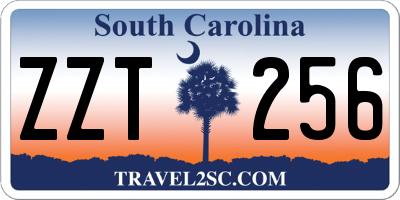 SC license plate ZZT256