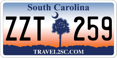 SC license plate ZZT259
