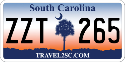 SC license plate ZZT265