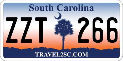 SC license plate ZZT266