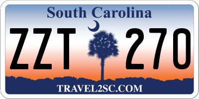 SC license plate ZZT270