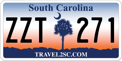 SC license plate ZZT271
