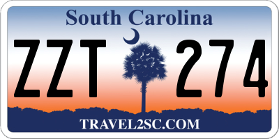 SC license plate ZZT274
