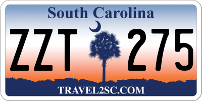 SC license plate ZZT275