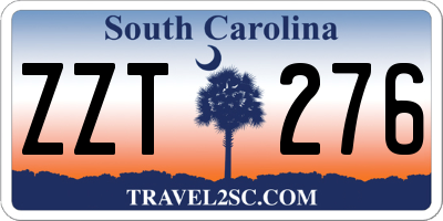 SC license plate ZZT276