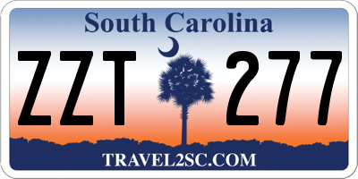 SC license plate ZZT277