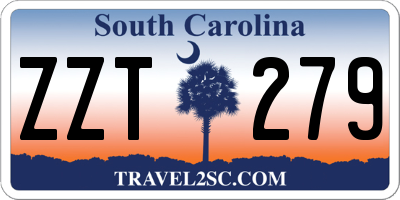 SC license plate ZZT279