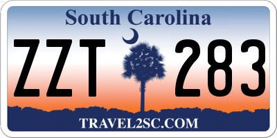 SC license plate ZZT283