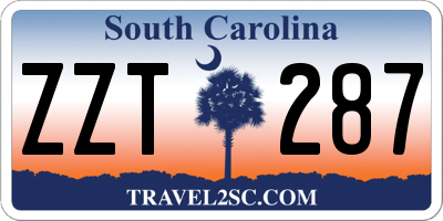 SC license plate ZZT287