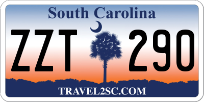 SC license plate ZZT290