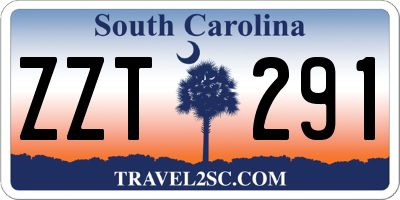 SC license plate ZZT291