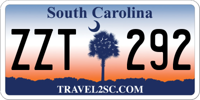 SC license plate ZZT292