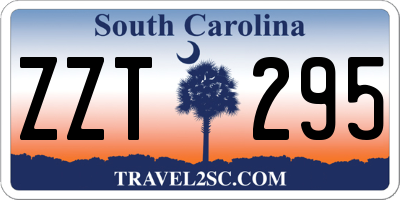 SC license plate ZZT295