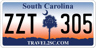 SC license plate ZZT305
