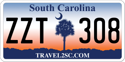SC license plate ZZT308
