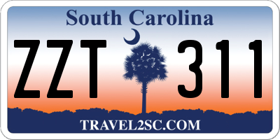 SC license plate ZZT311