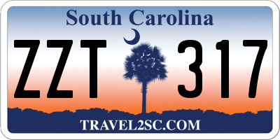 SC license plate ZZT317