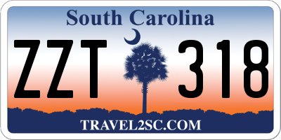 SC license plate ZZT318